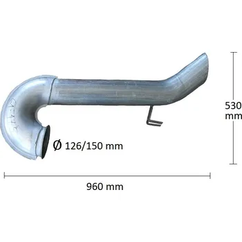 Přední díl výfuku Výfuk - trubka výfuku (61.175)