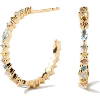 Náušnice PDPAOLA Okouzlující pozlacené náušnice se zirkony Lotus Colors AR01-C78-U + 2 měsíce na vrácení zboží