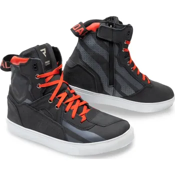 Moto obuv REBELHORN VANDAL PRINTED kožené boty černé/červené, 47