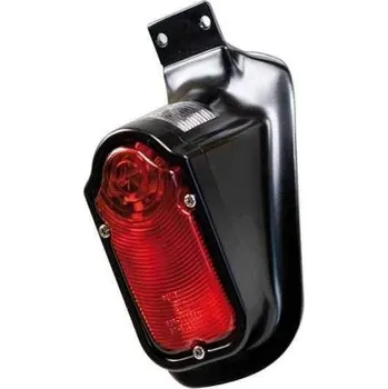 Osvětlení pro motocykl HSM Univerzální zadní světlo na chopper Tombstone černé homologované