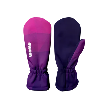 Rukavice WAMU Dětské softshellové rukavice MOZAIKA fialová vel. 1