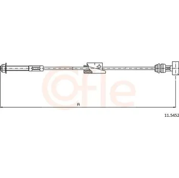 Lanko parkovací brzdy Tažné lanko, parkovací brzda COFLE 11.5452