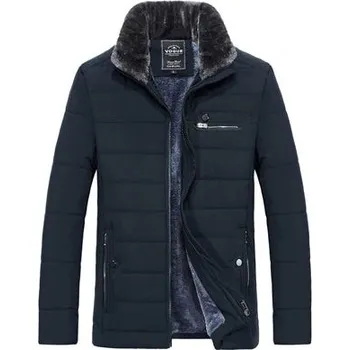 Pánský zimní kabát Pánská zimní bunda ND793 Barva: Tmavě Modrá, Velikost: XL