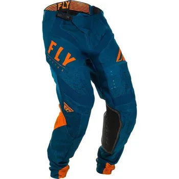 Moto oblečení FLY RACING LITE 2020 kalhoty na motokros barva oranžová modrá, velikost 34