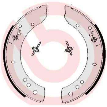 Brzdová čelist Sada brzdových čelistí BREMBO S 44 502