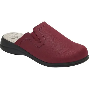 Dámská zdravotní obuv Scholl NEW TOFFEE vínová dámská domácí obuv
