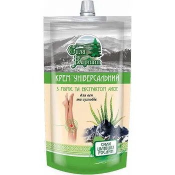 Kosmetika na nohy SÍLA KARPAT Univerzální krém na nohy s mumiem a aloe