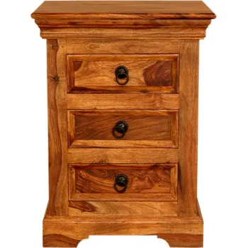 Noční stolek Rustikální noční stolek z masivu palisandr 45x60x40