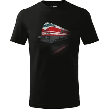 Tričko Lokomotiva V 180 (DR) - dětské (Velikost: 110, Barva trička: Černá)