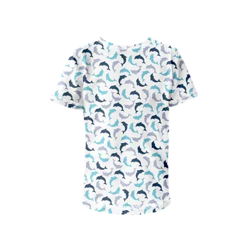 Dívčí oblečení WAMU Dětské tričko s krátkým rukávem DELFÍNCI vel. 92-98
