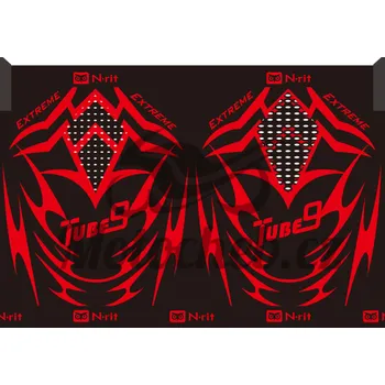 Nákrčník N-rit Extreme III Tube9 - hřejivý šátek / nákrčník pro chladné dny s poutky, černo-červený