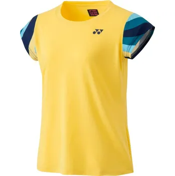 Dámské tričko Dámské tričko Yonex Women's Crew Neck Shirt 20754 Soft Yellow L