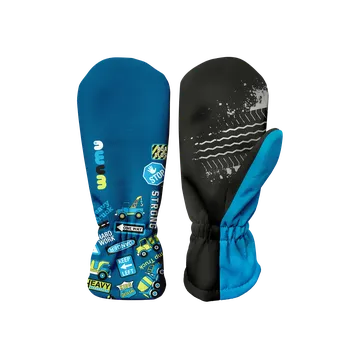 Rukavice WAMU Dětské softshellové rukavice BAGR modrá vel. 1