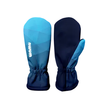 Rukavice WAMU Dětské softshellové rukavice MOZAIKA modrá vel. 1