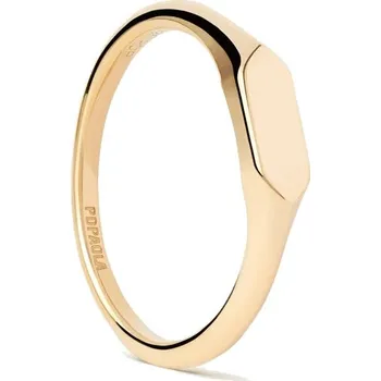 Prsten PDPAOLA Minimalistický pozlacený prsten Hexagon Mini AN01-C47 52 mm + 2 měsíce na vrácení zboží