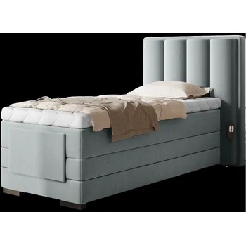 Postel Eltap Čalouněná postel Veros 90x200 Materiál a barva potahu: Savoi 100 - šedá, Rozměr: 90x200