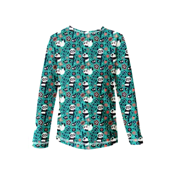 WAMU Dětské tričko s dlouhým rukávem MLSNÉ PANDY vel. 128-134