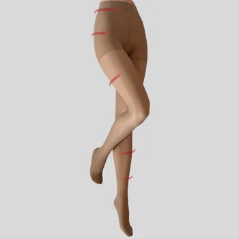 Dámské punčochy TREAT WEAR DÁMSKÉ PUNČOCHÁČE - VITALITY FIT 40: Béžová XL/XXL