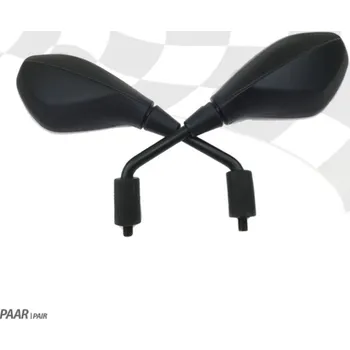 Zrcátko pro motocykl HSM Univerzální zrcátka F800 na motorku černá, závit M10 pravý