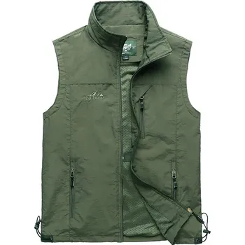 Pánská softshellová bunda Pánská vesta DIMU228 Barva: Zelená, Velikost: 4XL