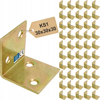 Úhloměr Úhelník Domax 30x30x30 mm 50 kusů