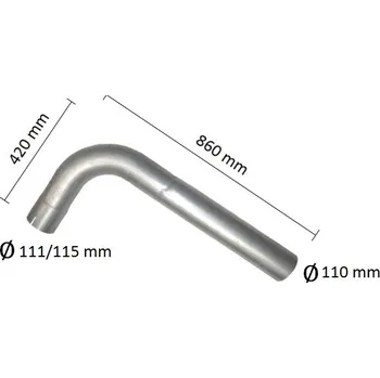 Auto-moto Výfuk - trubka výfuku (68.51)