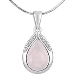 Silvego Stříbrný přívěsek s přírodním Růženínem JST13327RQP + 2 měsíce na vrácení zboží