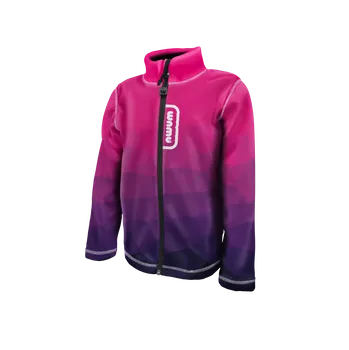 WAMU Fleecová mikina dětská MOZAIKA fialová vel. 128-134