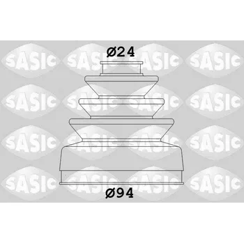 Hřídel nápravy Sada měchů, hnací hřídel SASIC 2873493