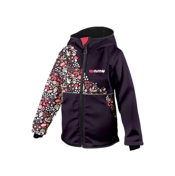 Chlapecká bunda WAMU Softshellová bunda dětská SOVA fialová vel. 140-146