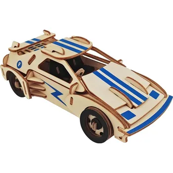 3D puzzle Woodcraft construction kit Woodcraft Dřevěné 3D puzzle Závodní auto F 20