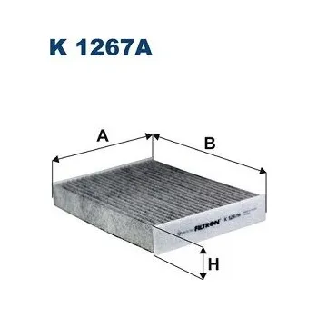 Ventilátor topení a klimatizace Filtr, vzduch v interiéru FILTRON K 1267A
