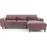 Eltap Rohová sedací souprava Foble Materiál a barva potahu: Velvetmat 24 - růžová, Orientace: pravá