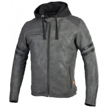 Moto bunda SECA HORNET II PACIFIC GRAY šedá kožená bunda, 48