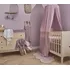 Nebesa nad postýlku Meyco Lilac baldachýn 240 cm fialová