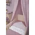 Nebesa nad postýlku Meyco Lilac baldachýn 240 cm fialová