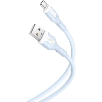 Datový kabel Kabel XO USB - microUSB typ B, 1 m, modrý