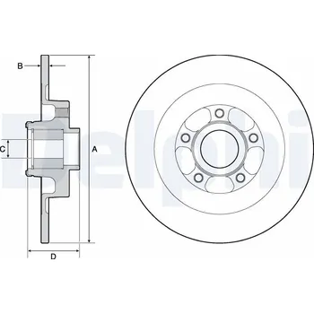 Brzdový kotouč Brzdový kotouč DELPHI BG9138RS