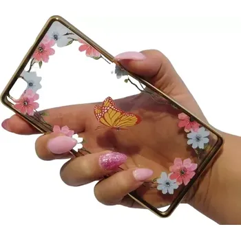 Pouzdro na mobilní telefon Pouzdro Diamonds design Samsung Galaxy J5 J510 2016 Motýl