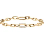 Daniel Wellington Luxusní pozlacený náramek s krystaly Crystal Link DW00400572 18 cm + 2 měsíce na vrácení zboží