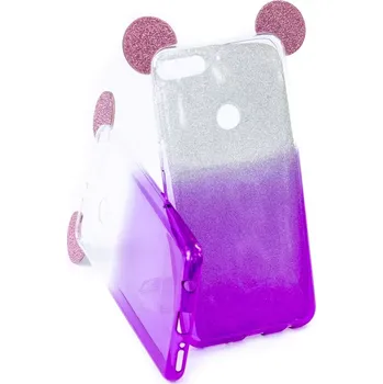Pouzdro na mobilní telefon Pouzdro Mickey TPU Huawei Y7 / Y7 Prime 2018 Fialové