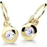 Cutie Diamonds Slušivé dětské náušnice ze žlutého zlata s brilianty C2589-10-10-X-1-D + 2 měsíce na vrácení zboží