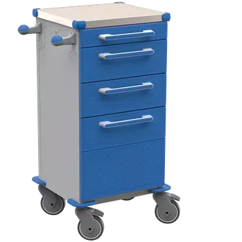 TINY 159 N vozík zdravotnický, plast ABS, modrá