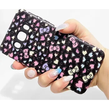 Pouzdro na mobilní telefon Pouzdro Print Case 3D Hearts Samsung Galaxy J5 2016 J510 Černé