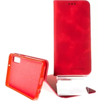 Pouzdro na mobilní telefon Pouzdro Forcell Silk Samsung Galaxy A7 2018 A750 Červené