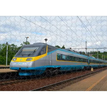 Puzzle Puzzle s vlakem 681 004-8 Pendolino 120 dílků (foto puzzle vlak lokomotiva )