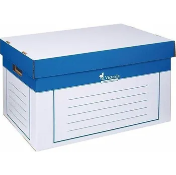 Archivační box Victoria Office Archivační kontejner 320 x 460 x 270 mm 2 ks modrý/bílý