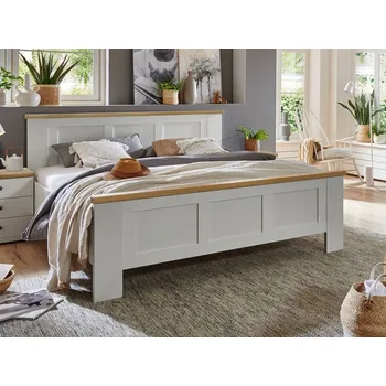 Postel Postel MARLOW bílá/dub bianco plocha spaní 160x200 cm