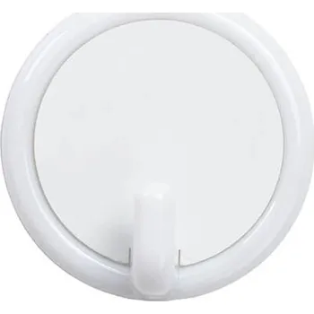 Věšák Plastový háček kruh malý - bílá sublimace termotransfer