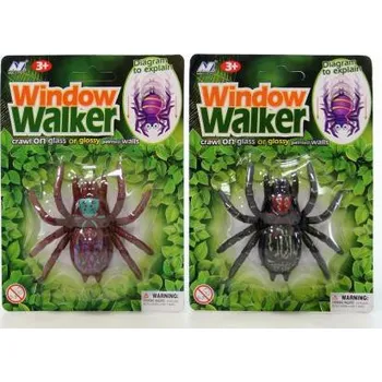 Figurka Pavouk na okno lezoucí dětská žertovinka 2 barvy plast